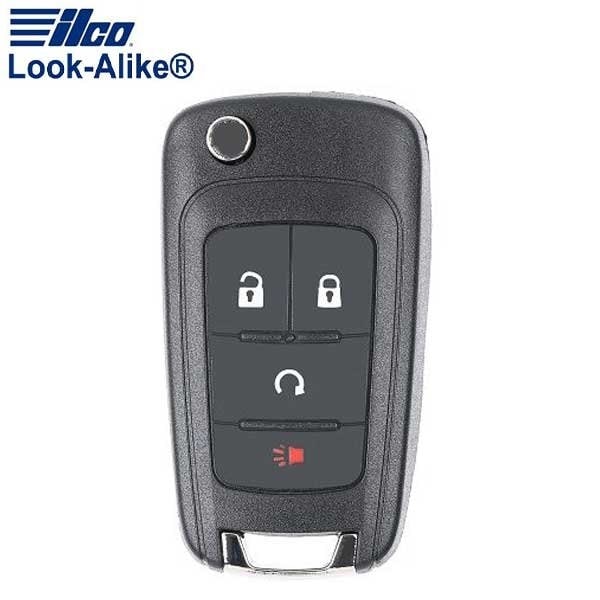 LAL FLIP-GM-4B3HS General Motors 4 Button Flip Key (KR55WK500733)